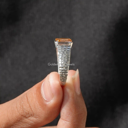 Criss Cut Moissanite Open Cuff Toi Et Moi Ring