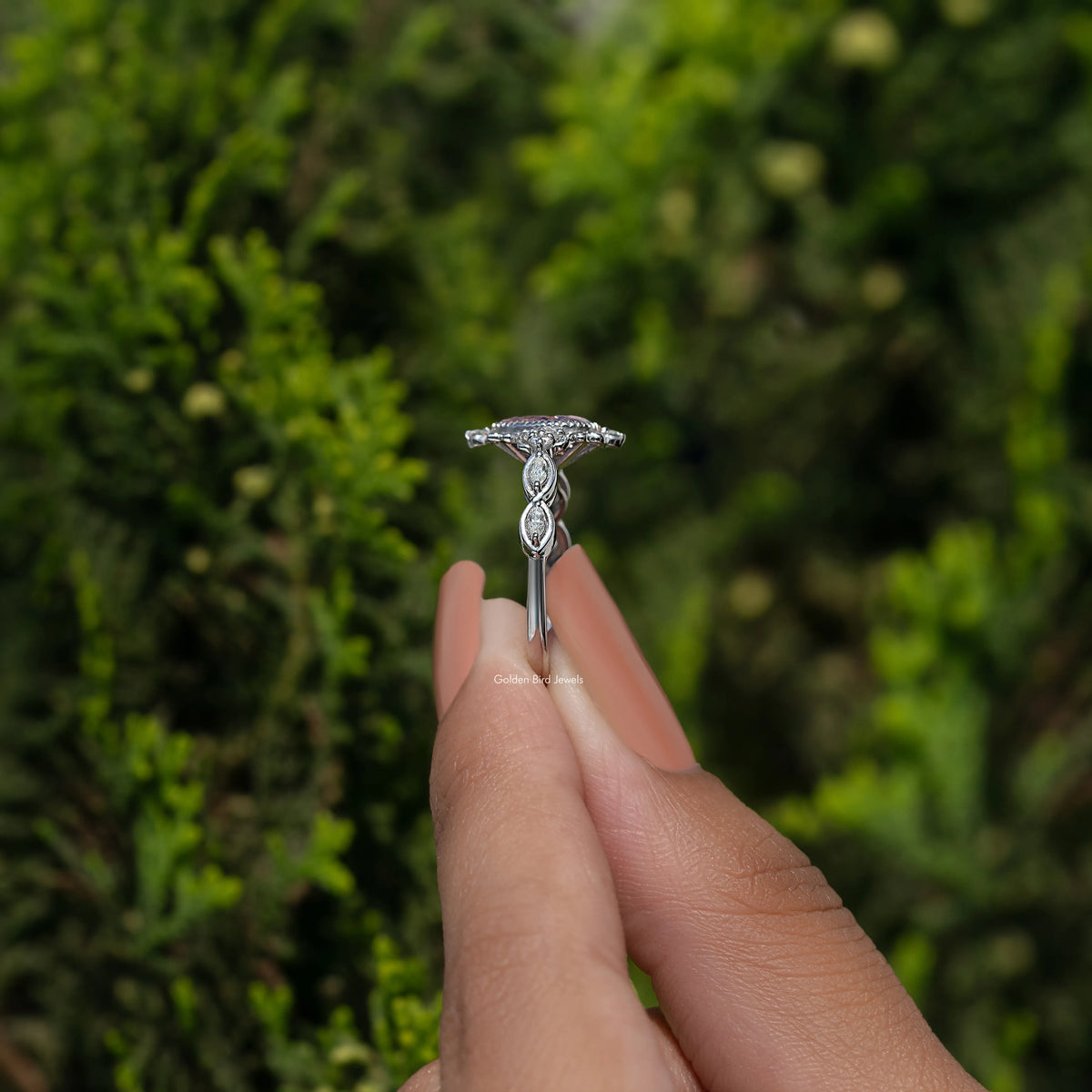 Tourmaline Pink Pear Gemstone Ring