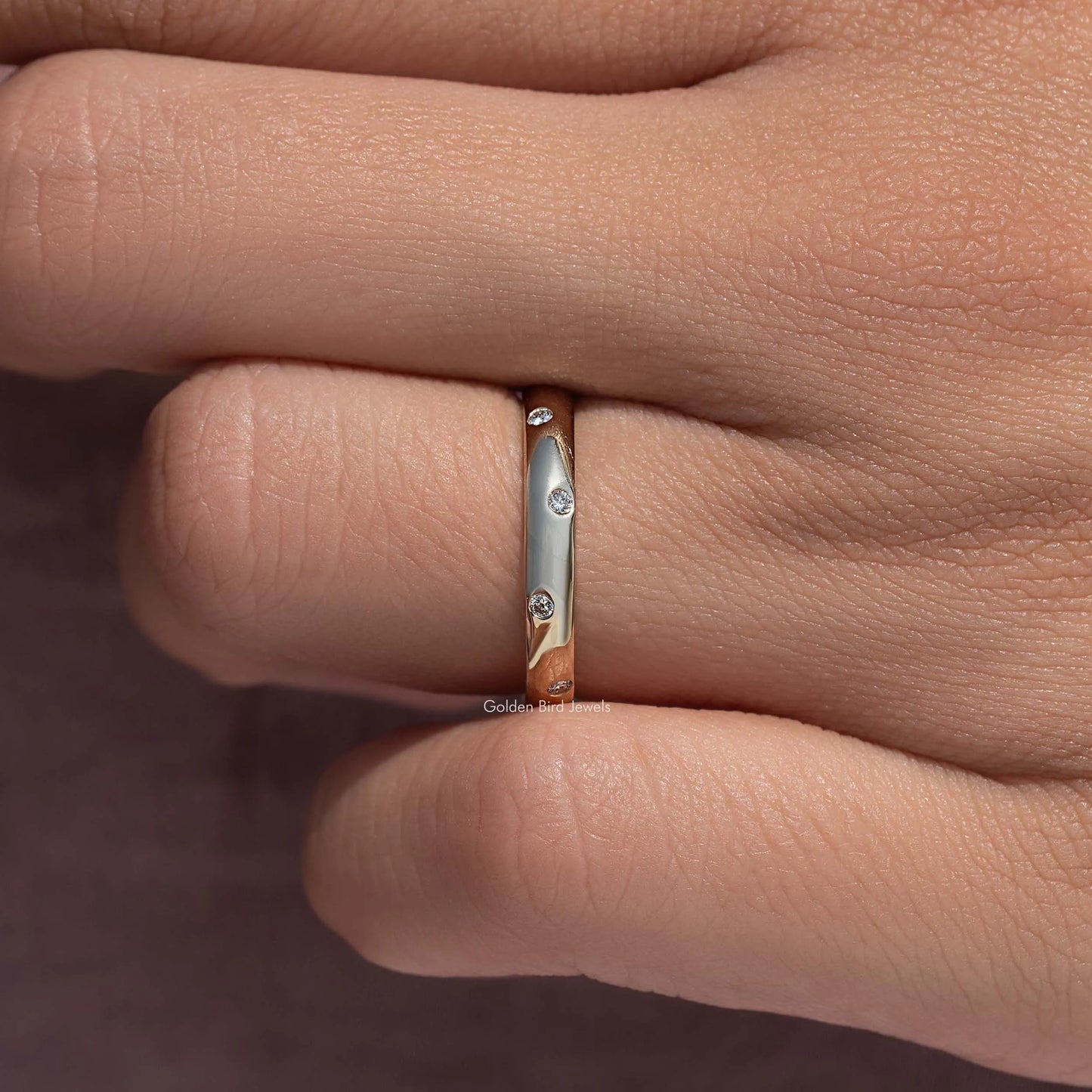 Flush Set Round Diamond Eternity Band
