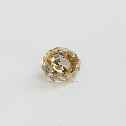 Top View Of Step Cut Oval Loose Stone